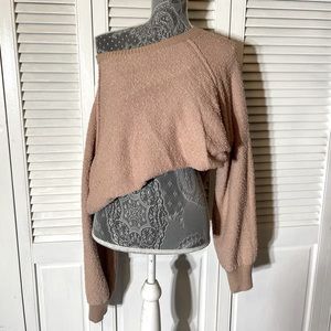 Pilly knit sweater - blush pink